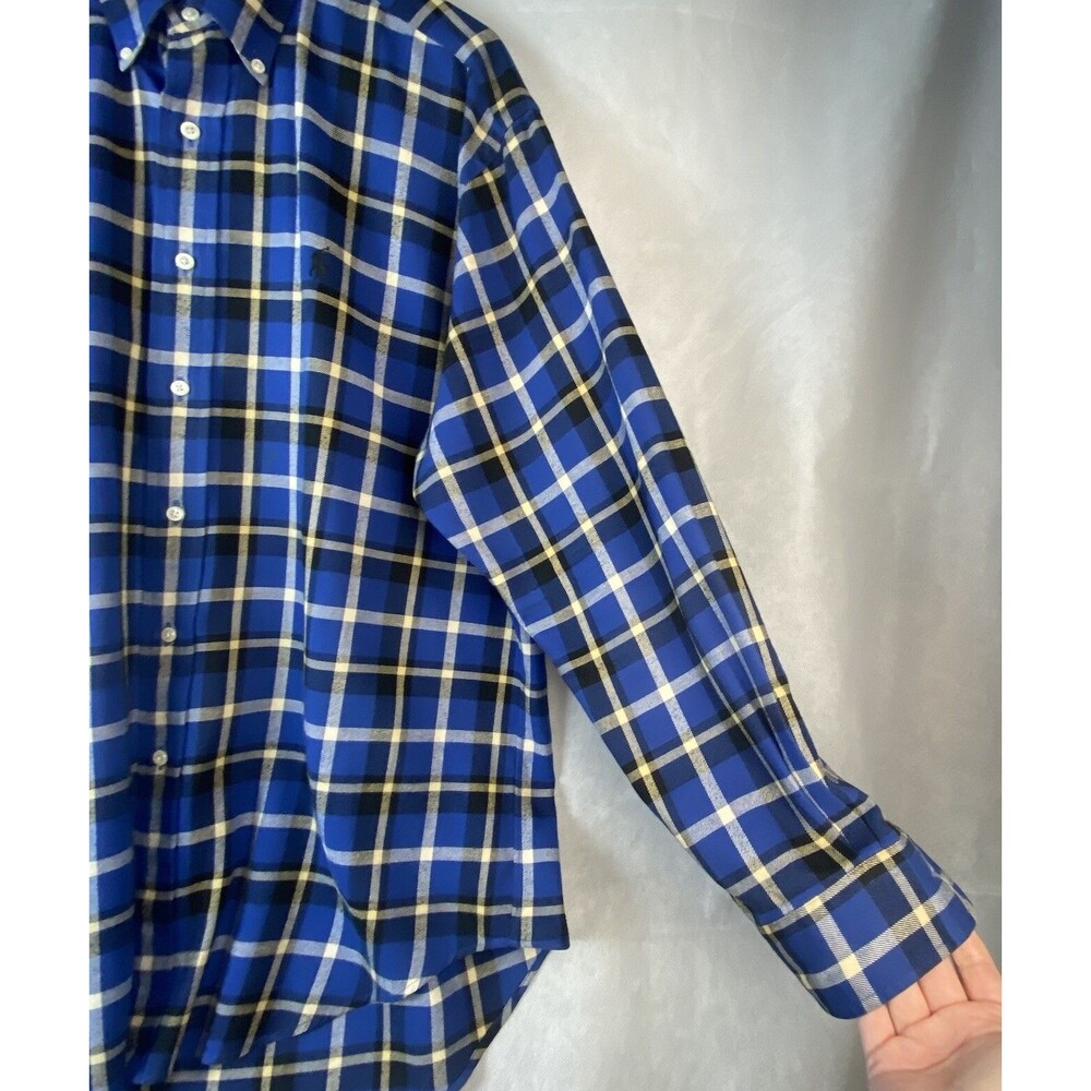 Vintage Ralph Lauren Polo Blaire Shirt Mens M Plaid Flannel 100% Cotton MINT! - Picture 5 of 12
